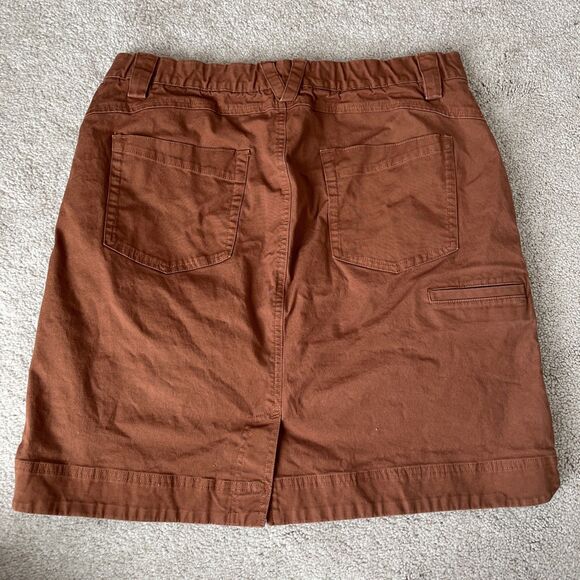 Duluth Trading Rootstock Gardening Skort 12 Brown Outdoors Casual Boho STAIN - Picture 9 of 9